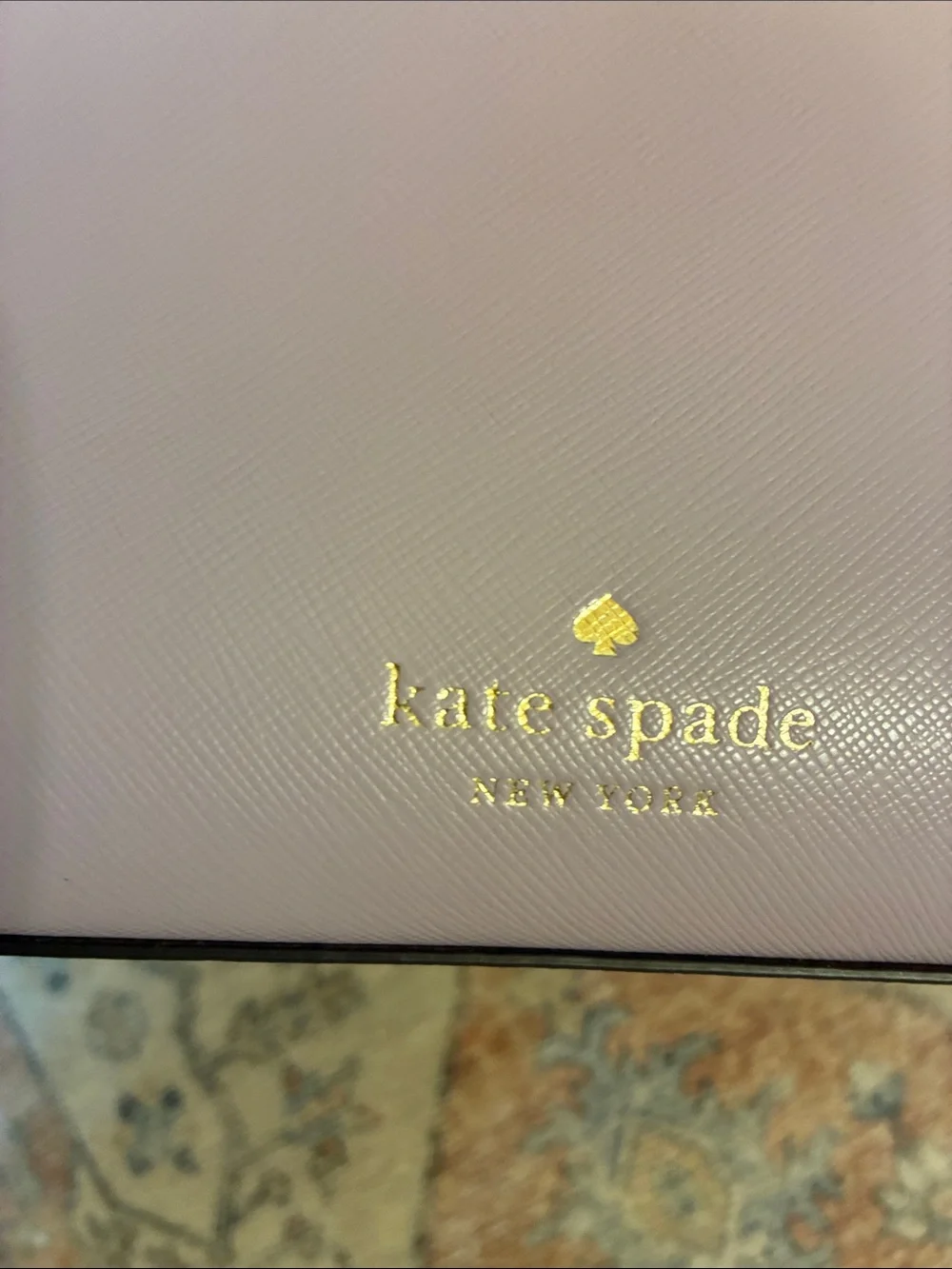 kate spade lavender quilted wallet with‎ matching lavender saffiano shoulder bag